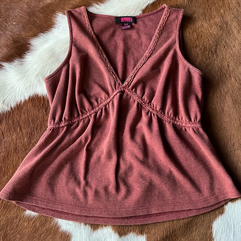 Women’s Rock & Roll Denim Tank Top